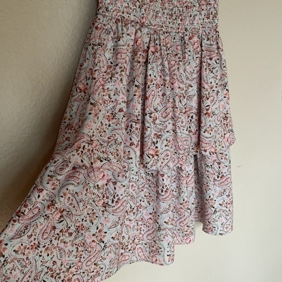 Rare Editions Smocked waste ruffle tiered bottom dress - Picture 4 of 11